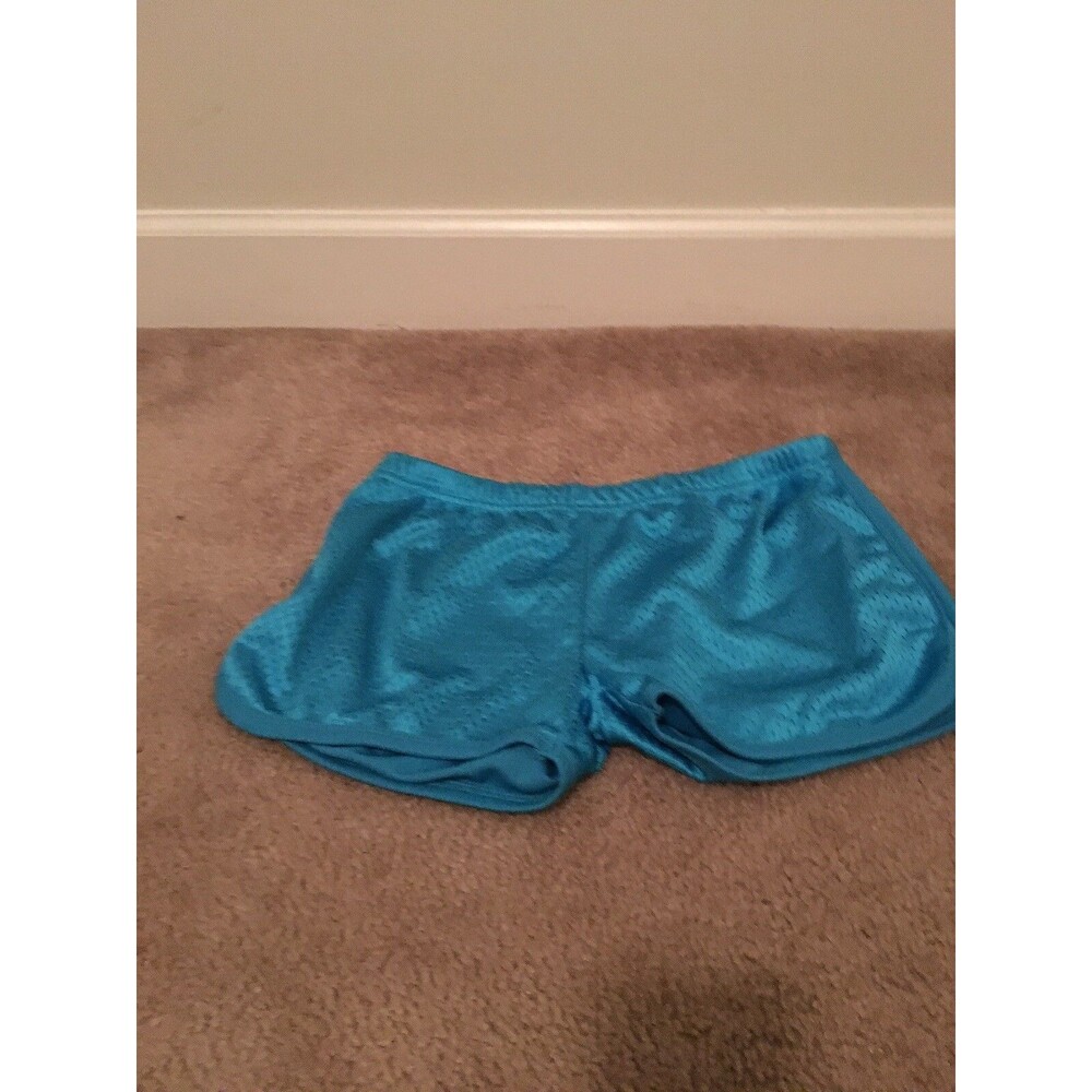 VTG EXIST Women's Juniors Mesh Shorts MYRTLE BEACH South Carolina Size L Blue
